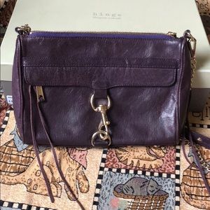 Rebecca Minkoff purple MAC crossbody bag
